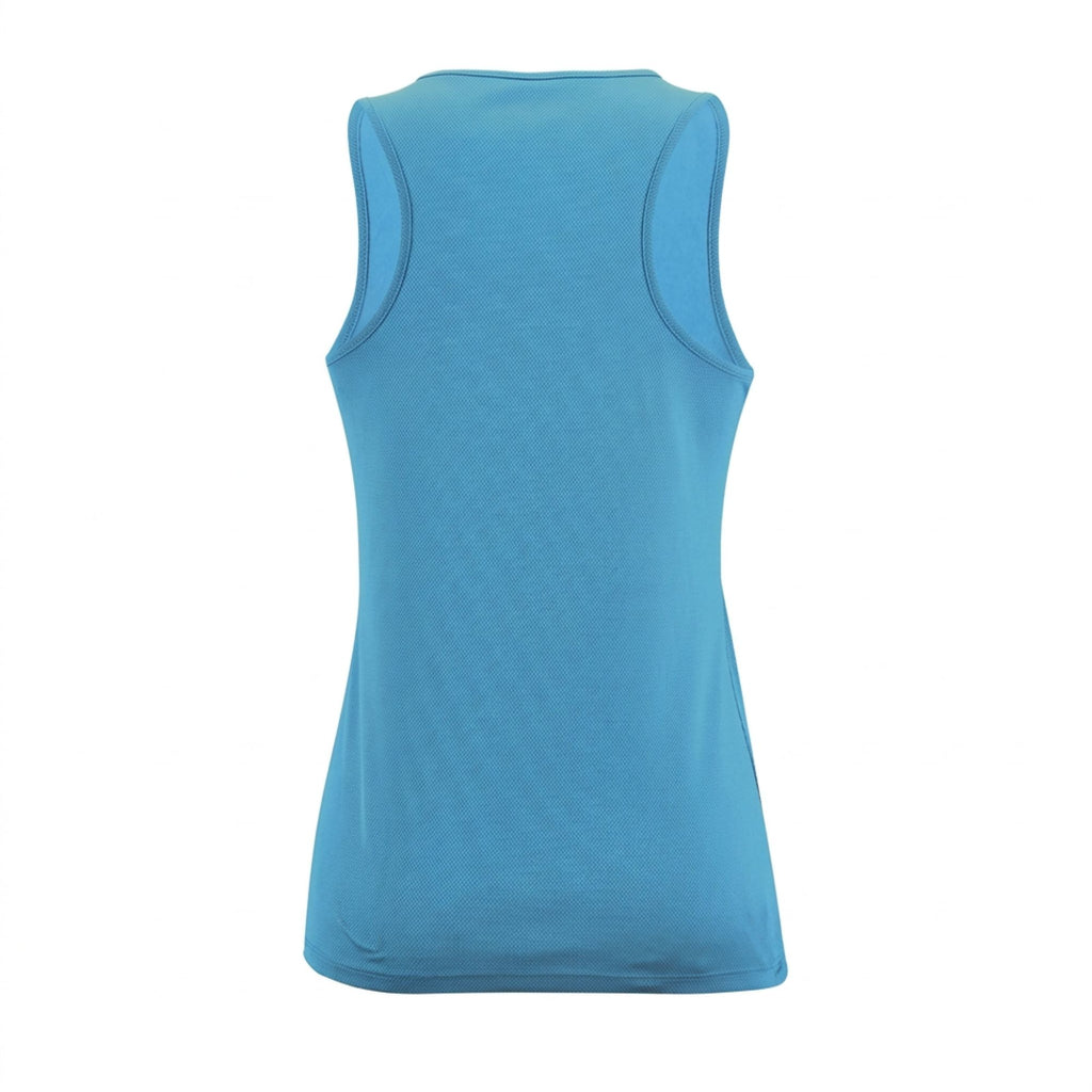 Tanktop dames achterkant Aqua
