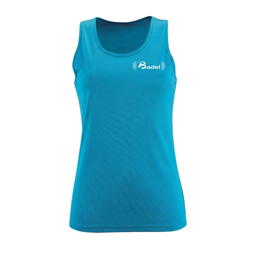 Tanktop dames voorkant Aqua