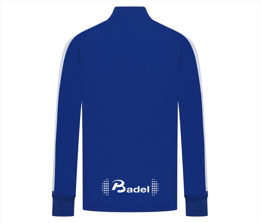 Blauw vest achterkant