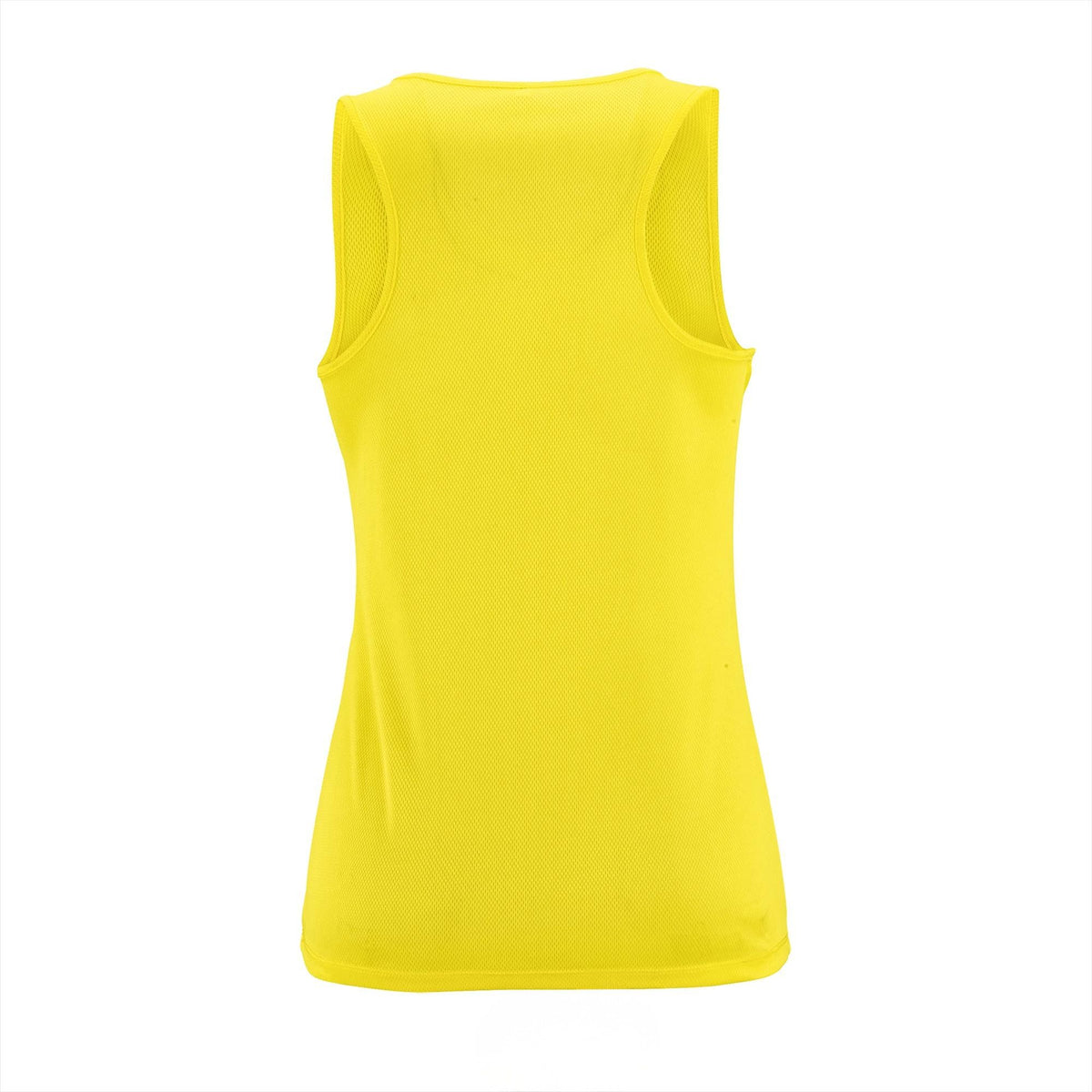 Tanktop dames achterkant Geel