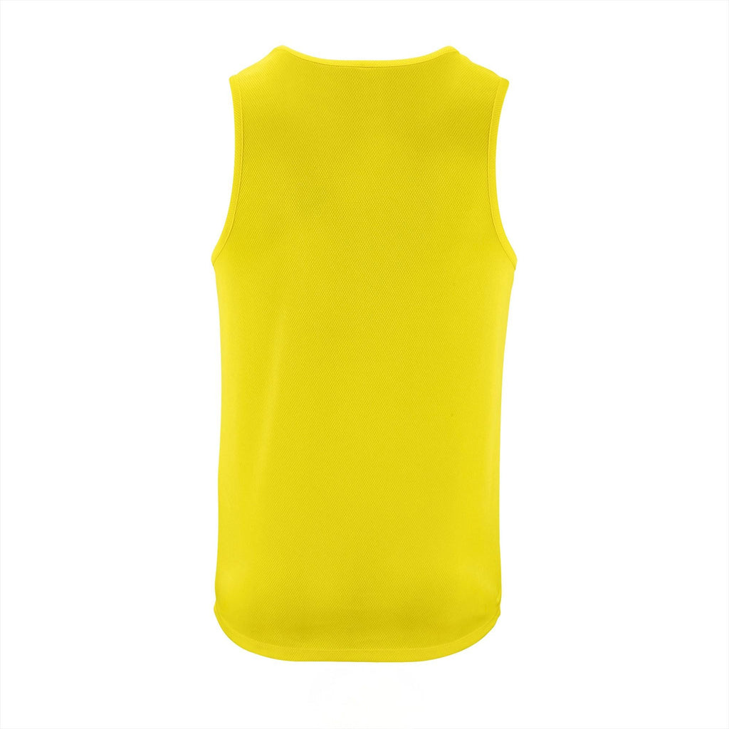 Tanktop man Achterkant Geel