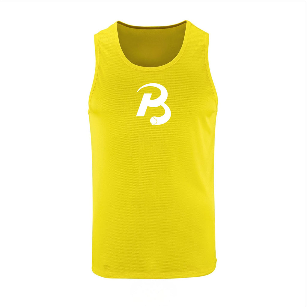 Tanktop man Voorkant Geel