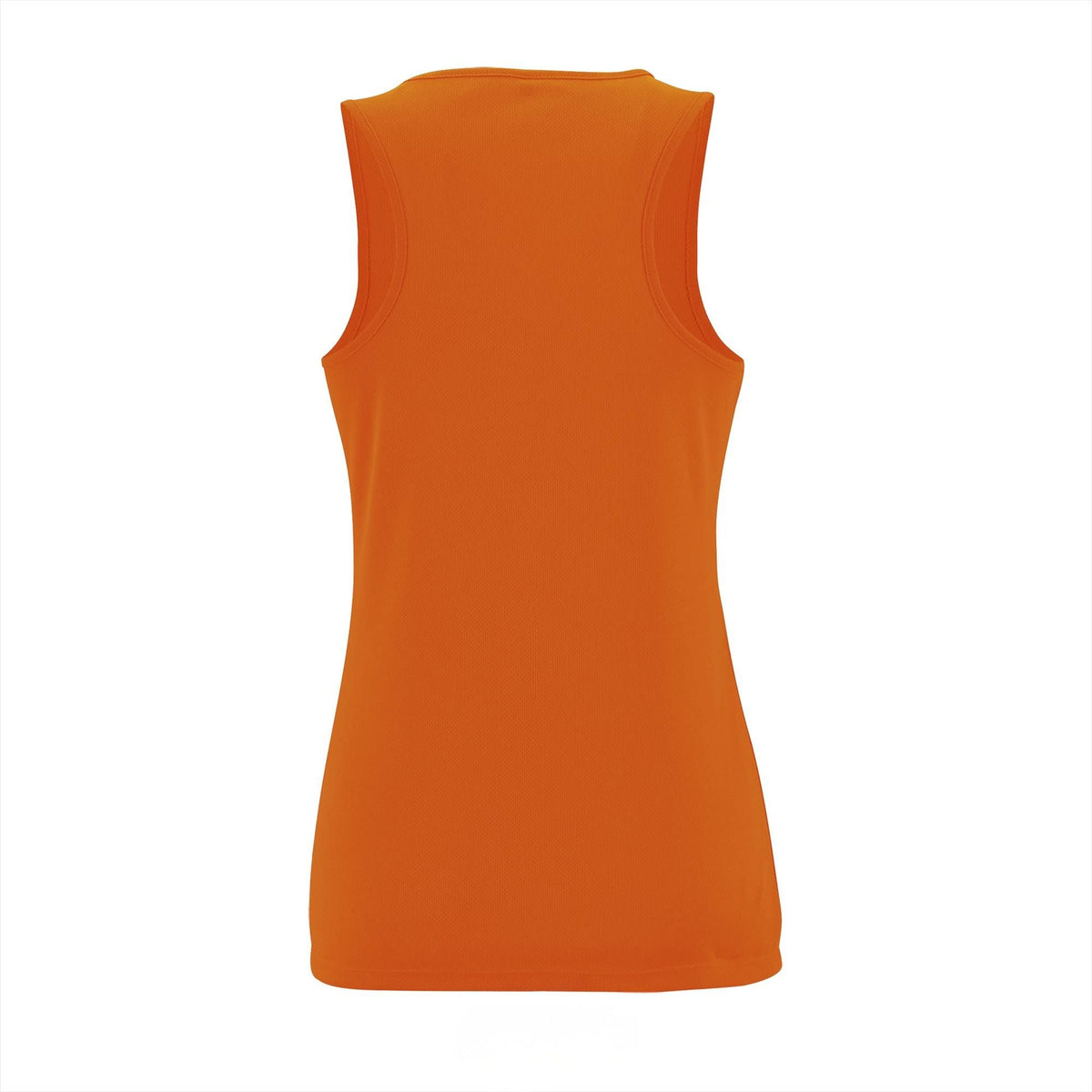 Tanktop dames achterkant Oranje