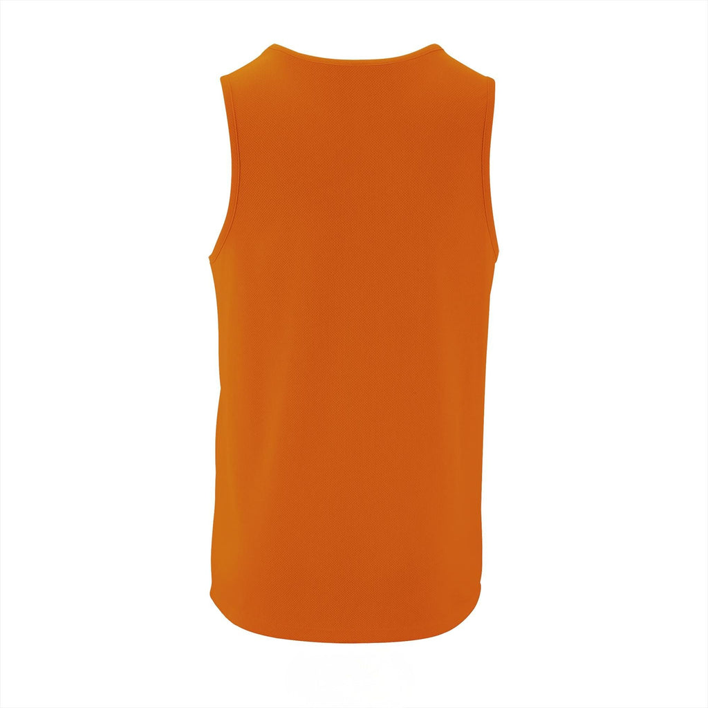 Tanktop man Achterkant Oranje