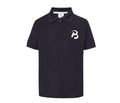 Polo zwart voorkant kinderen