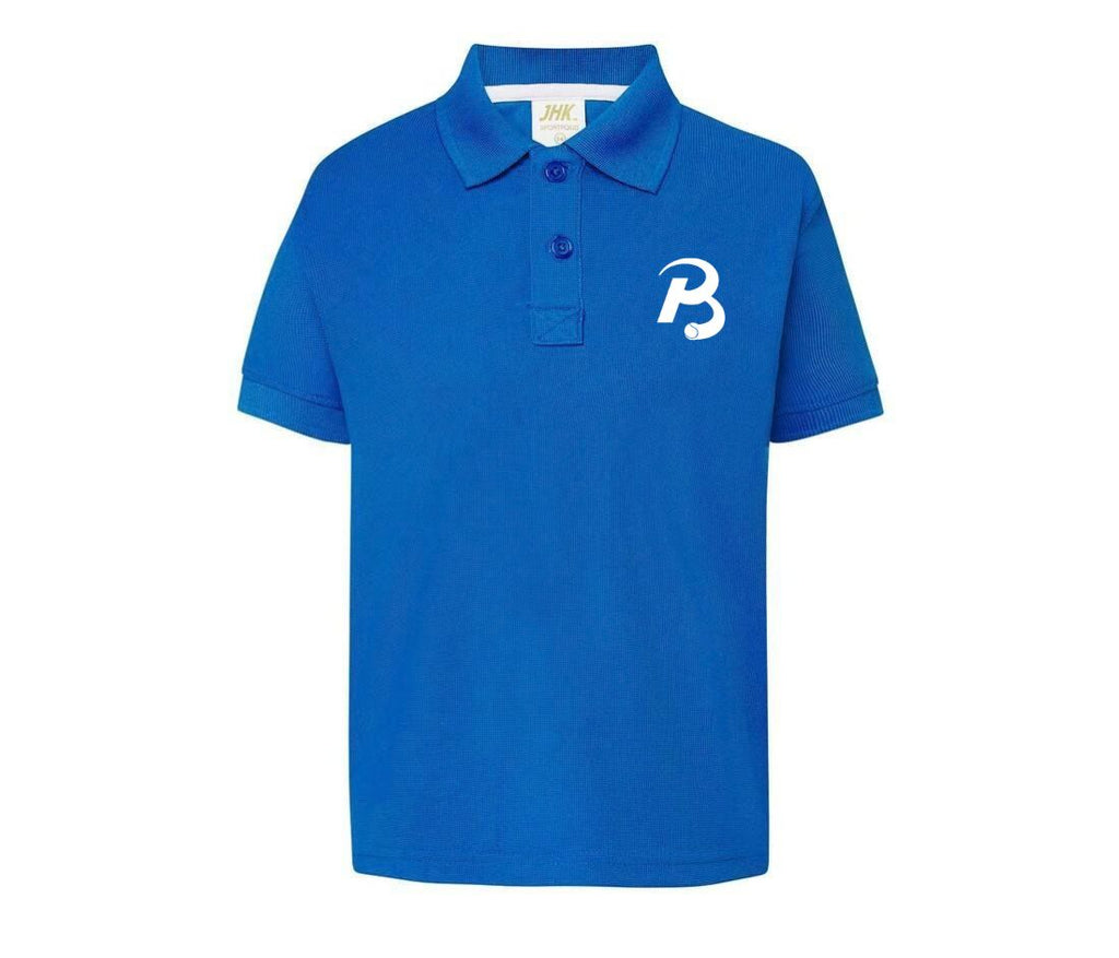 Polo blauw voorkant kinderen