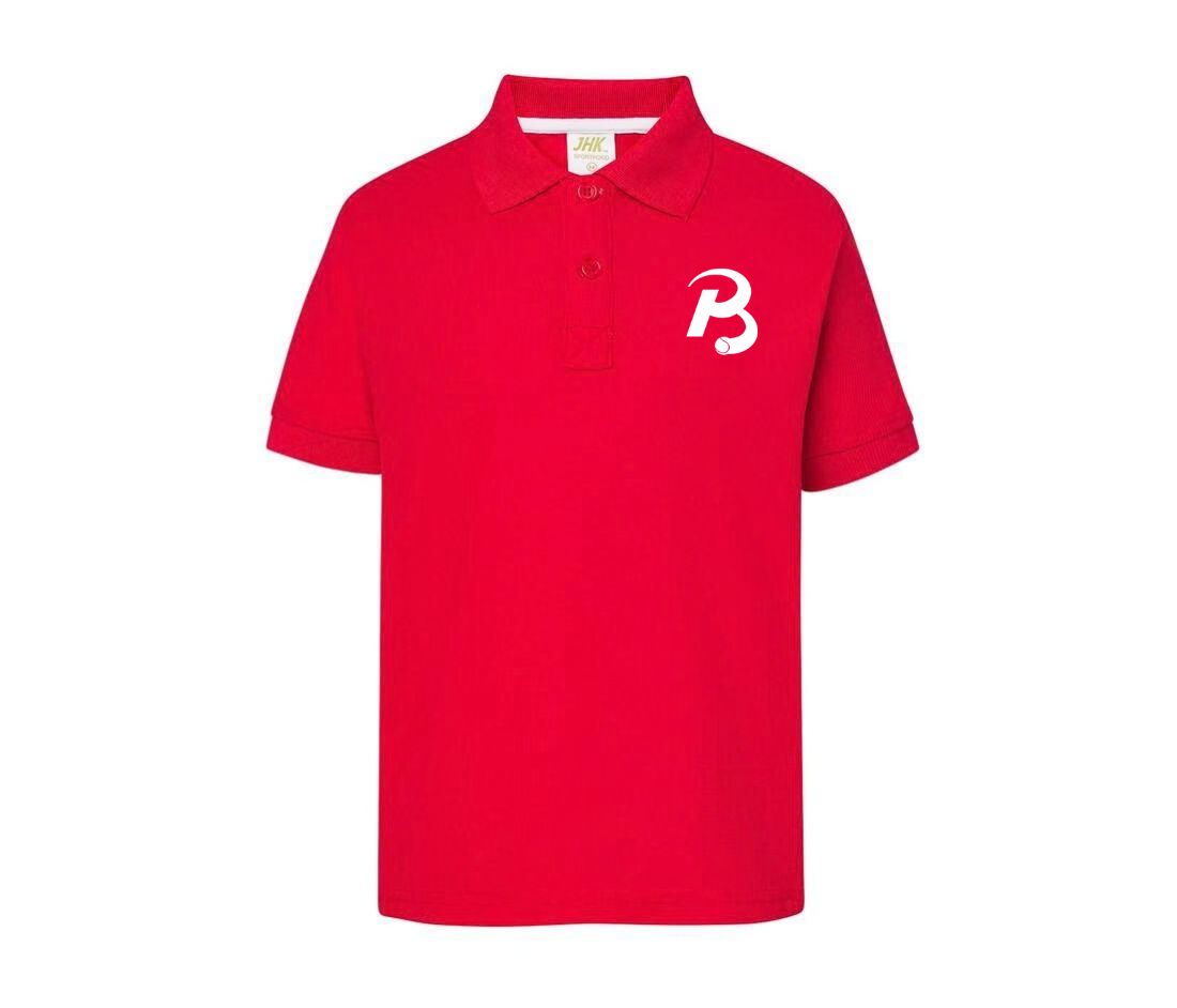 Polo rood voorkant kinderen