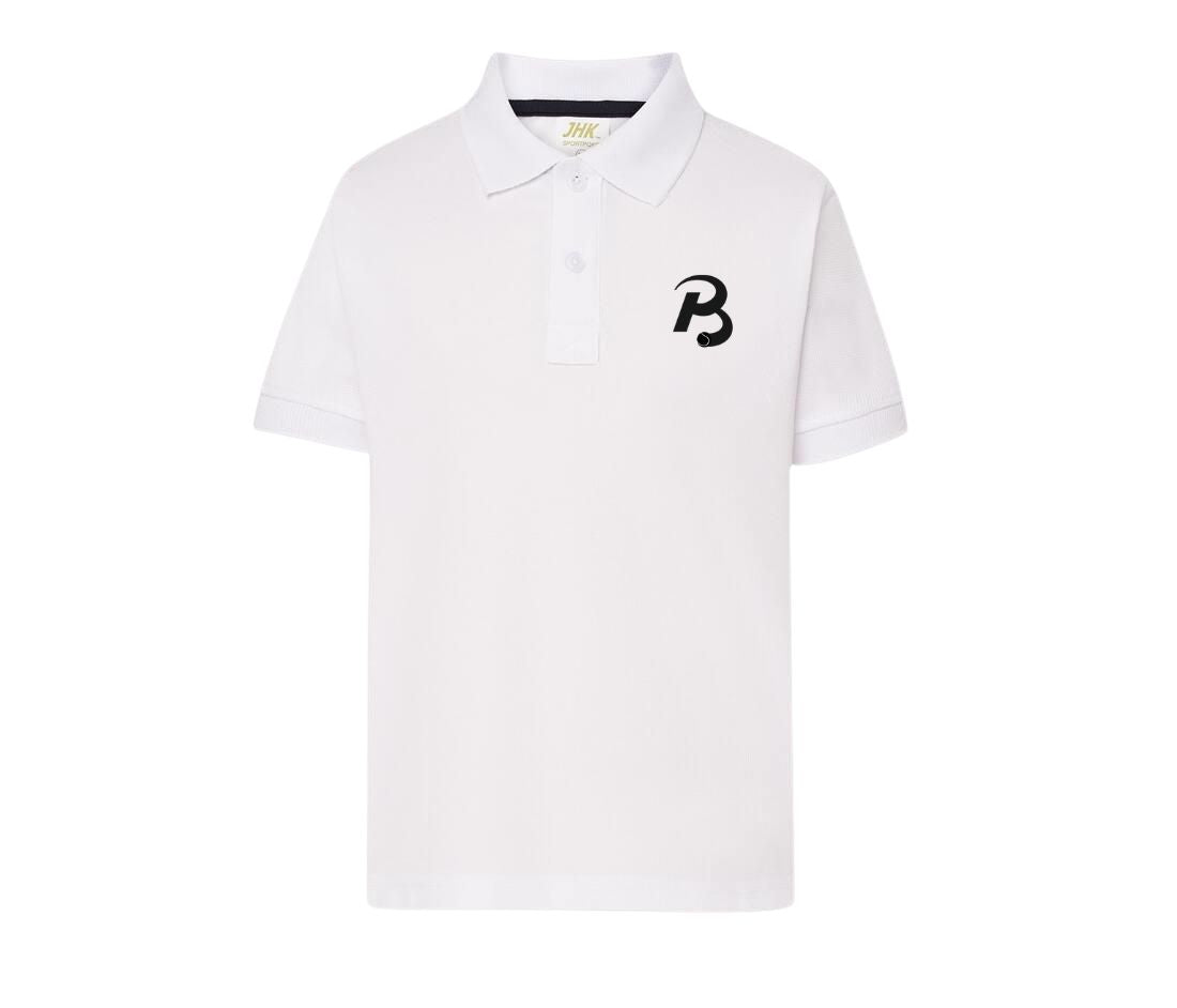 Polo wit voorkant kinderen