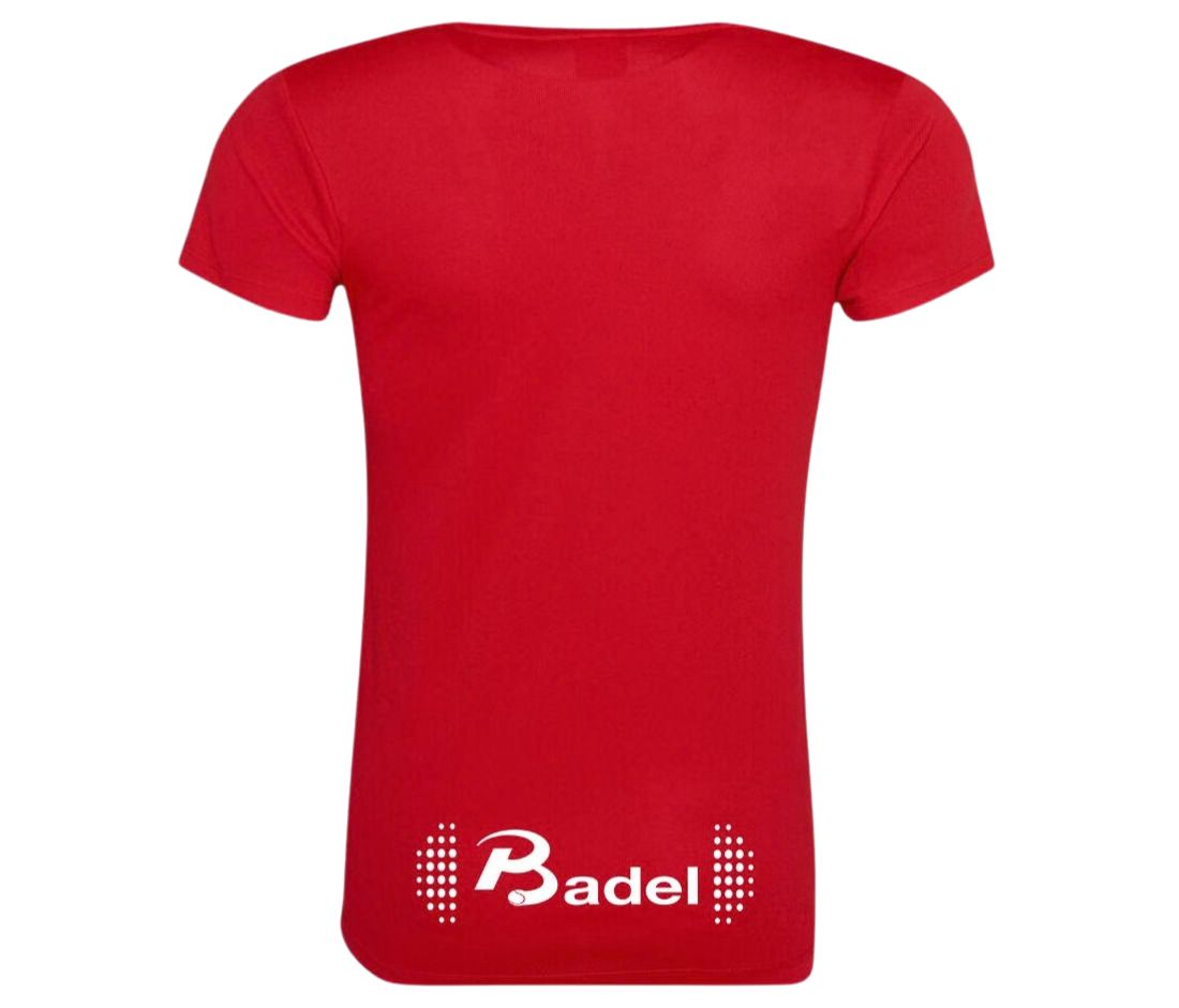 shirt dame rood achterkant