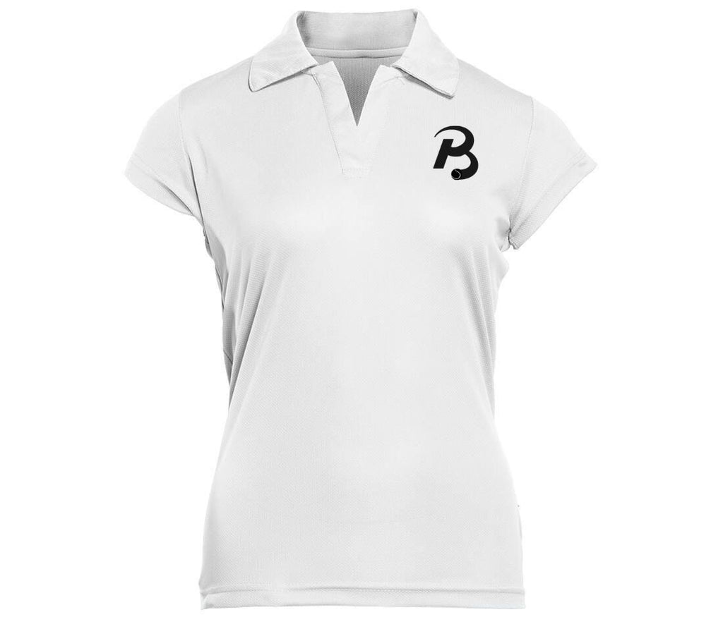 Wit polo vrouw voorkant 