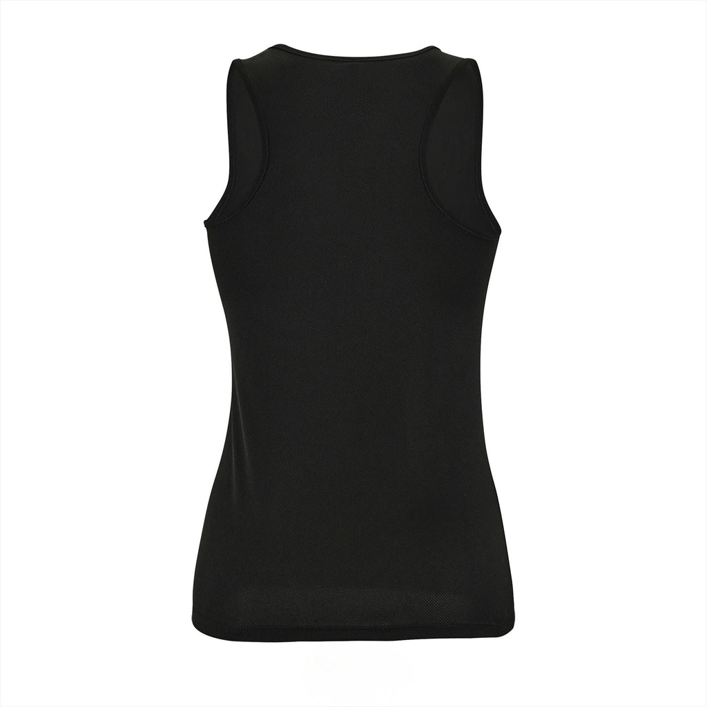 Tanktop dames achterkant Zwart