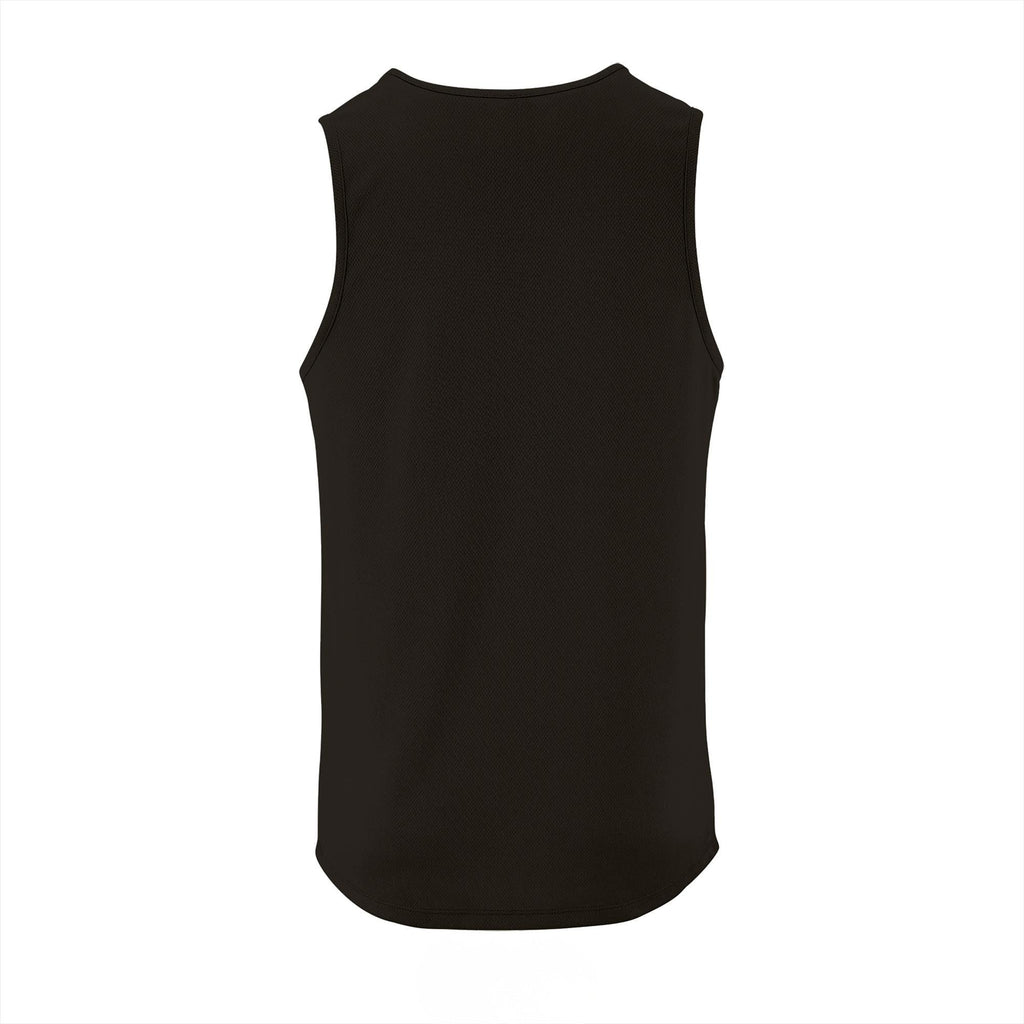 Tanktop man Achterkant Zwart