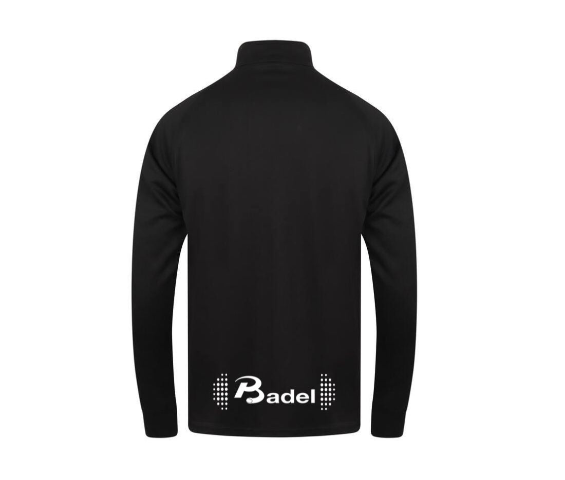 Zwart wit vest achterkant